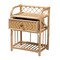 Baxton Studio Kobie Modern Bohemian Natural Brown Rattan 1-Drawer Nightstand 226-13120-ZORO - alternate 9